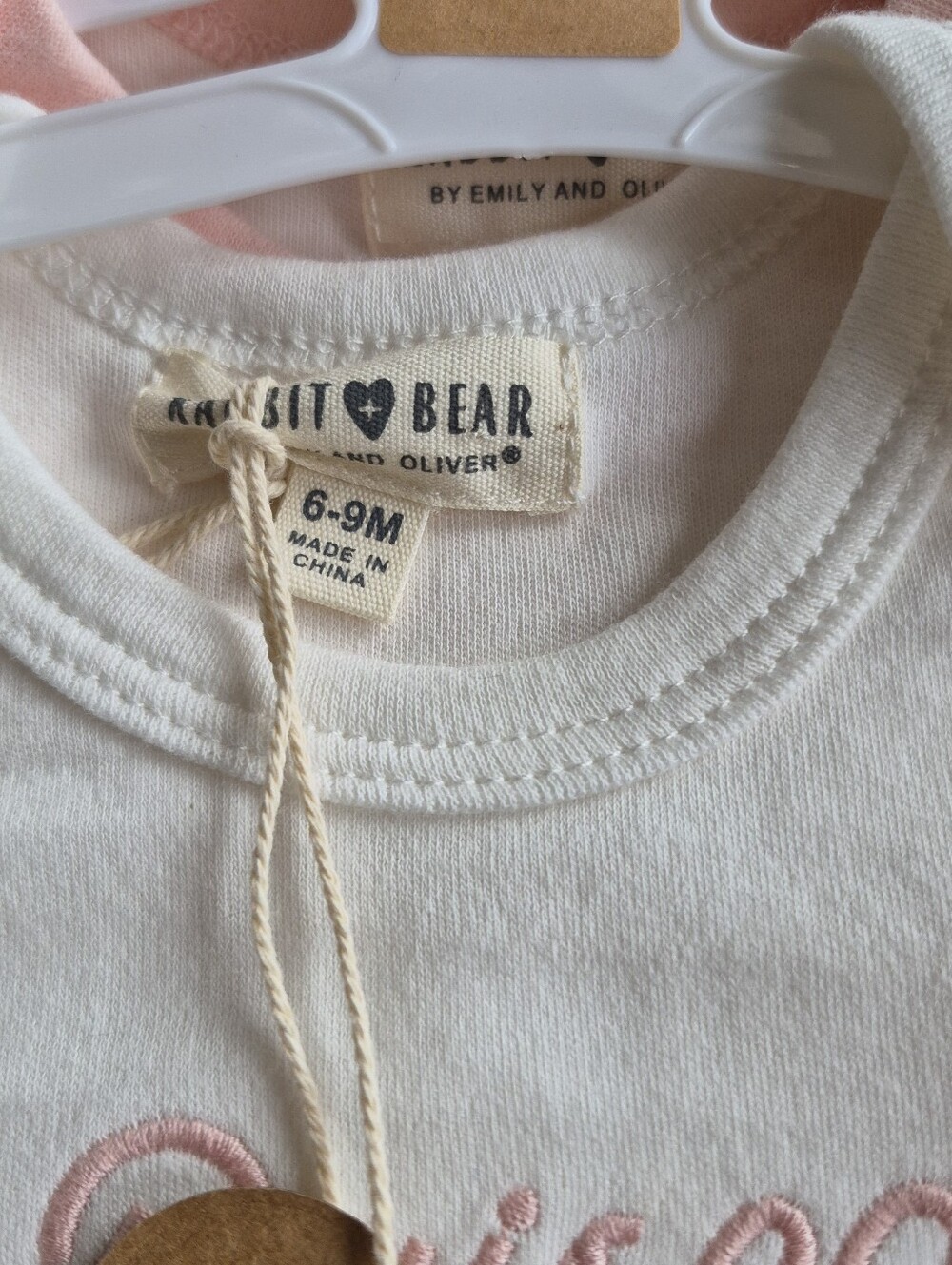 Rabbit + Bear Baby Girl Onesies 6-9 Months - Picture 9 of 16